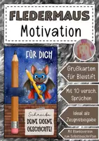 Vorschau - Anderer Materialtyp - Abschiedsgeschenk Fledermausklasse Klassentier Fledermaus - Deckblatt
