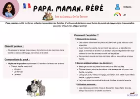 Aperçu - Apprentissages en autonomie - Puzzle "Papa, Maman, Bébé" - Page 2