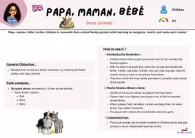 Aperçu - Apprentissages en autonomie - Puzzle "Papa, Maman, Bébé" - Page 3