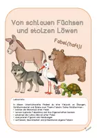 Vorschau - Unterrichtsreihen - Fabeln_Übungen zur Unterrichtsreihe - Deckblatt