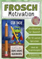 Vorschau - Anderer Materialtyp - Abschiedsgeschenk Froschklasse Klassentier Frosch - Deckblatt