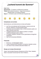 Vorschau - Stundenentwürfe - Lachend kommt der Sommer – Kompletter Musik-Unterrichtsentwurf mit Boomwhackers, Bodypercussion & Playalong-Videos (Klasse 1-5) - Seite 1
