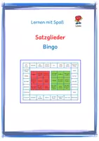 Vorschau - Spiele - Satzglieder: Bingo - Deckblatt