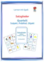 Vorschau - Spiele - Satzglieder: Quartett - Deckblatt
