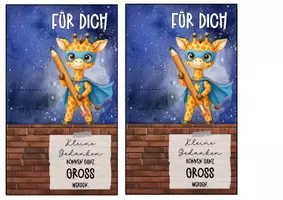 Vorschau - Anderer Materialtyp - Abschiedsgeschenk Giraffenklasse Klassentier Giraffe - Seite 3