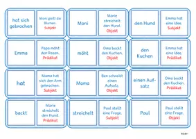 Vorschau - Spiele - Satzglieder: Domino - Seite 1