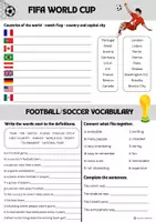 Vorschau - Arbeitsblätter - Football Vocabulary - World Cup - Deckblatt