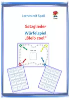 Vorschau - Spiele - Satzglieder: Würfelspiel - Bleib cool - Deckblatt