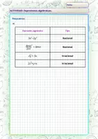 Vista previa - Hojas de trabajo - Ejercicios de Expresiones algebraicas + Respuestas. - página 3