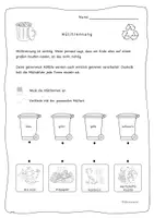 Vorschau - Arbeitsblätter - Müll sortieren - Wertstoffkreislauf - Recycling - Seite 1