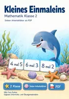Vorschau - Arbeitsblätter - Kleines Einmaleins | Mathematik Klasse 2 | 7 Arbeitsblätter als PDF - Deckblatt