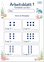Vorschau - Arbeitsblätter - Kleines Einmaleins | Mathematik Klasse 2 | 7 Arbeitsblätter als PDF - Seite 1