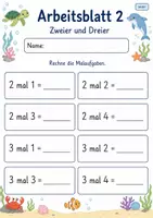 Vorschau - Arbeitsblätter - Kleines Einmaleins | Mathematik Klasse 2 | 7 Arbeitsblätter als PDF - Seite 2