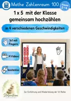 Vorschau - Fördermaterial/Inklusion - Video: 1x5 mit der Klasse gemeinsam hochzählen - Deckblatt