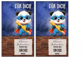 Vorschau - Anderer Materialtyp - Abschiedsgeschenk Pandaklasse Klassentier Panda - Seite 3