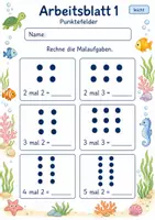 Vorschau - Arbeitsblätter - Einmaleins Gemischt | Mathematik Klasse 2 | 7 Arbeitsblätter als PDF - Seite 1
