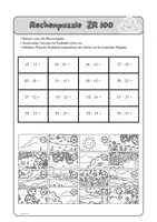 Vorschau - Arbeitsblätter - Rechenpuzzle Sommer ZR 100 - Seite 3