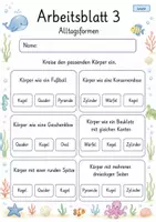 Vorschau - Arbeitsblätter - Körper Klasse 2 | Mathematik Klasse 2 | 7 Arbeitsblätter als PDF - Seite 3