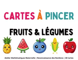 Aperçu - Jeux - cartes à pincer fruits et légumes, - Page 1