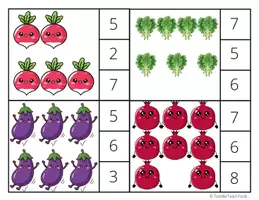 Aperçu - Jeux - cartes à pincer fruits et légumes, - Page 3
