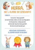 Vorschau - Fördermaterial/Inklusion - Zeugnis 1. Klasse | Das wahre Zeugnis | Urkunden Schuljahresende | Erstes Zeugnis | Abschluss der 1. Klasse | Schuljahresende Grundschule | Abschluss & Belohnung - Seite 1