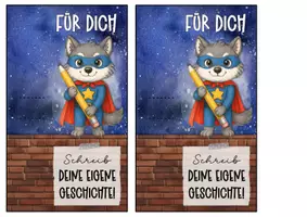 Vorschau - Anderer Materialtyp - Abschiedsgeschenk Wolfklasse Klassentier Wolf - Seite 2