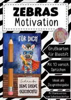Vorschau - Anderer Materialtyp - Abschiedsgeschenk Zebraklasse Klassentier Zebra - Deckblatt