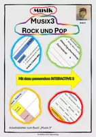 Vorschau - Spiele - Arbeitsblatt zu "Musix3": Rock und Pop + Interactive - Deckblatt