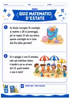 anteprima - Esercizi - Indovinelli matematici d'estate - Pagina di copertina