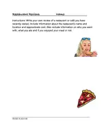 Vorschau - Text - Restaurant Reviews English Reading + Writing Assignment - Seite 2