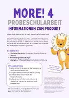Vorschau - Arbeitsblätter - 4.Englisch-Probeschularbeit - 4.Klasse Mittelschule - Seite 1