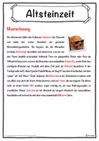 Vorschau - Stundenentwürfe - Altsteinzeit Lückentext mit Wortspeicher Hörverstehen und Suchsel - Seite 2