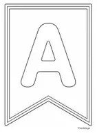 Vorschau - Mal- und Bastelvorlagen - Wimpel ABC - Seite 2