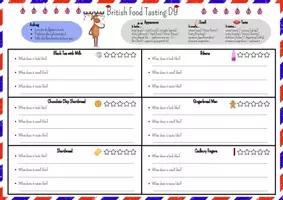 Vorschau - Arbeitsblätter - British Food Tasting - Seite 1