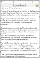 Vorschau - Arbeitsblätter - Fahrrad fahren, Lesen und Verstehen Arbeitsblätter mit Lesetext, Fragen - Seite 2