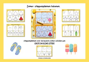 Voorbeeld - Teken stappenplannen zomer - Pagina 1