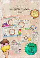 Vorschau - Präsentationen/Tafelbilder - Sommerferien Countdown - Materialpaket - Deckblatt