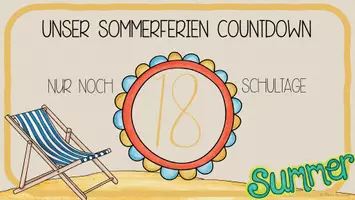 Vorschau - Präsentationen/Tafelbilder - Sommerferien Countdown - Materialpaket - Seite 3