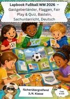 Vorschau - Mal- und Bastelvorlagen - Fußball WM 2026 Klasse 3-4 Lapbook - Deckblatt