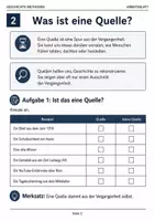 Vorschau - Stationenlernen - Quellenlabor Geschichte: Bildquellen, Textquellen und Sachquellen untersuchen Methodenheft zur Quellenkompetenz mit Quellenkarten, Methodenkarten, Blankokarten, Lehrerhinweisen und Urkunde - Seite 2