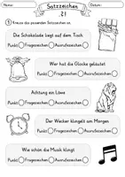 Vorschau - Arbeitsblätter - Satzzeichen | Punkt, Fragezeichen & Ausrufezeichen | Arbeitsblätter Deutsch 1–2 - Seite 3