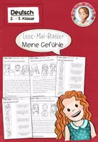 Vorschau - Arbeitsblätter - Gefühle Lesemalblätter | Deutsch & Sachunterricht Klasse 2-3 - Deckblatt