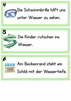 Vorschau - Arbeitsblätter - Schleichdiktat "Im Schwimmbad" - differenziertes Material - Seite 2