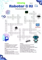 Vorschau - Arbeitsblätter - Roboter & KI-Kreuzworträtsel - Seite 2