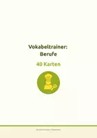 Vorschau - Spiele - Türkisch A1 – Vokabeln lernen: Vokabelkarten Berufe (auch Deutsch A1 DaZ/DaF) - Seite 3