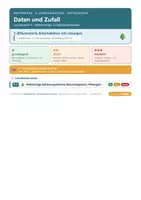 Vorschau - Arbeitsblätter - Mathematik 8 Mittelschule - Daten und Zufall - Deckblatt