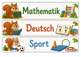 Vorschau - Präsentationen/Tafelbilder - Tagestransparenz - Klassentier Eichhörnchen - Eichhörnchenklasse - Seite 1