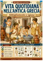 anteprima - Schede informative - Vita quotidiana nell’Antica Grecia: abbigliamento e igiene. - Pagina di copertina
