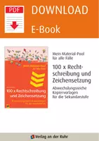 Vorschau - Arbeitsblätter - 100 x Rechtschreibung und Zeichensetzung: Abwechslungsreiche Kopiervorlagen für die Sekundarstufe - Seite 1
