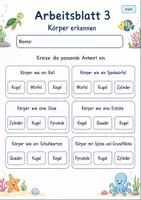 Vorschau - Arbeitsblätter - Geometrie Klasse 2 | Mathematik Klasse 2 | 7 Arbeitsblätter als PDF - Seite 3